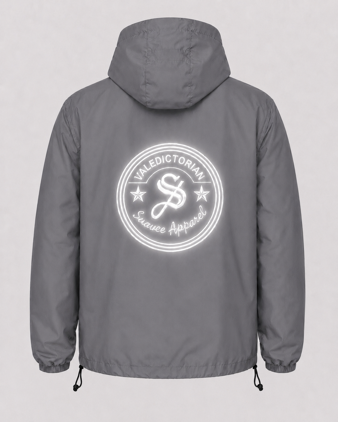 Valedictorian windbreaker reflect grey