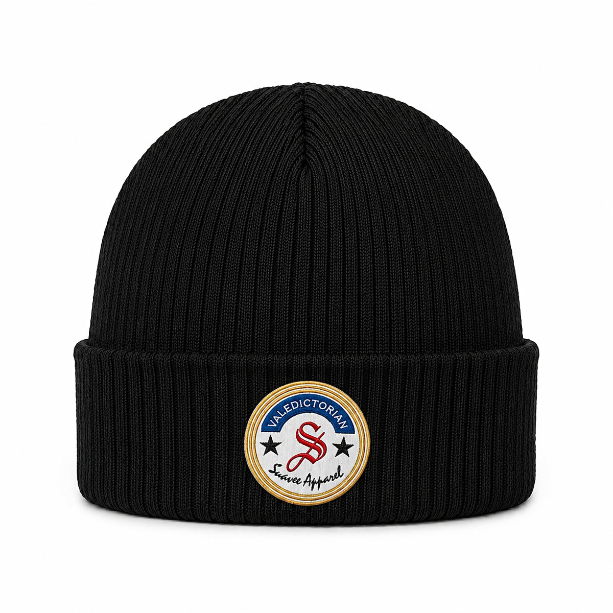 Valedictorian beanie hat black
