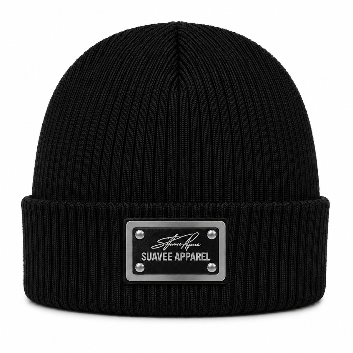 Signature beanie hat black