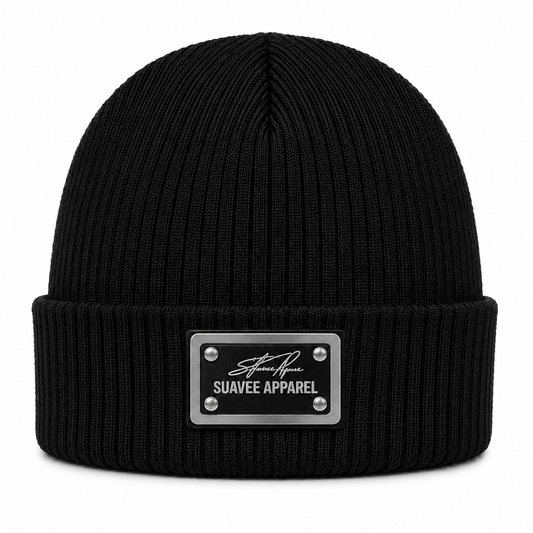 Signature beanie hat black