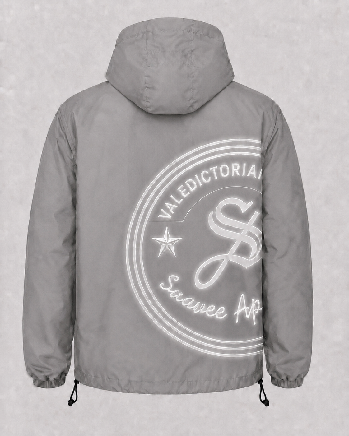 Valedictorian windbreaker reflect grey