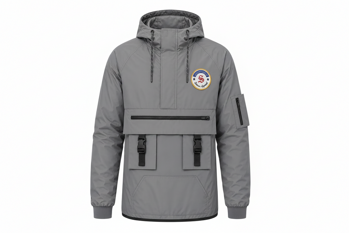 Valedictorian windbreaker reflect grey