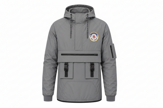Valedictorian windbreaker reflect grey