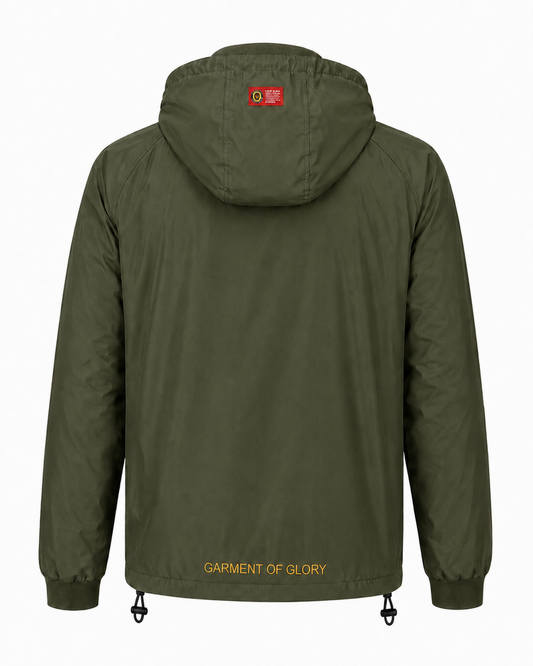 Medallion windbreaker khaki