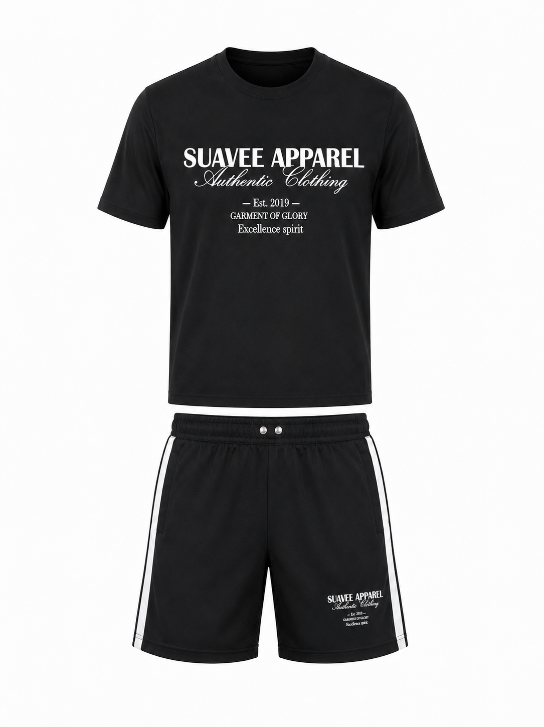 Squadron Leader Ascension Short Set - Black & White