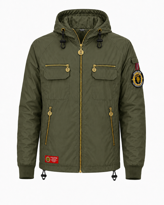 Medallion windbreaker khaki