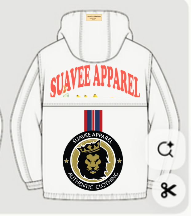 Medallion windbreaker black