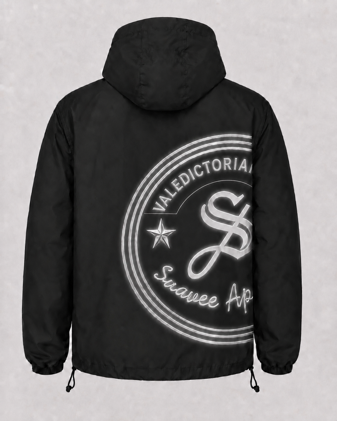 Valedictorian windbreaker black