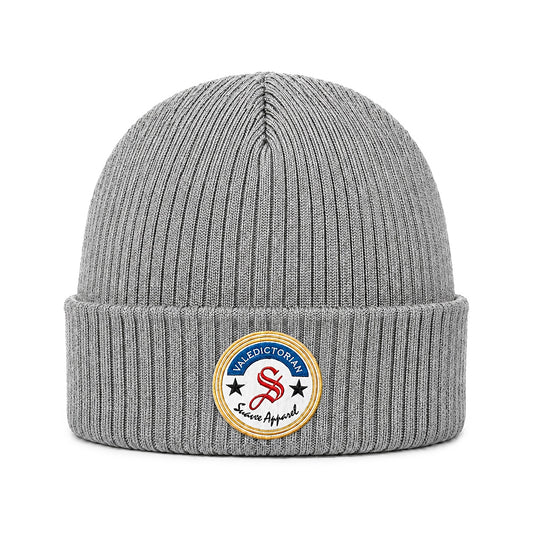 Valedictorian beanie hat grey